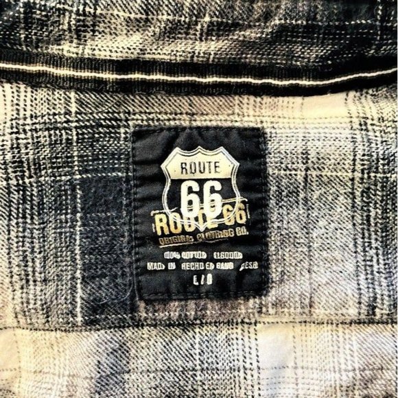 (3) Original Route 66 Men's Pearl Snap Down Casual Dress Plaid Shirts-Size Large - Picture 8 of 12